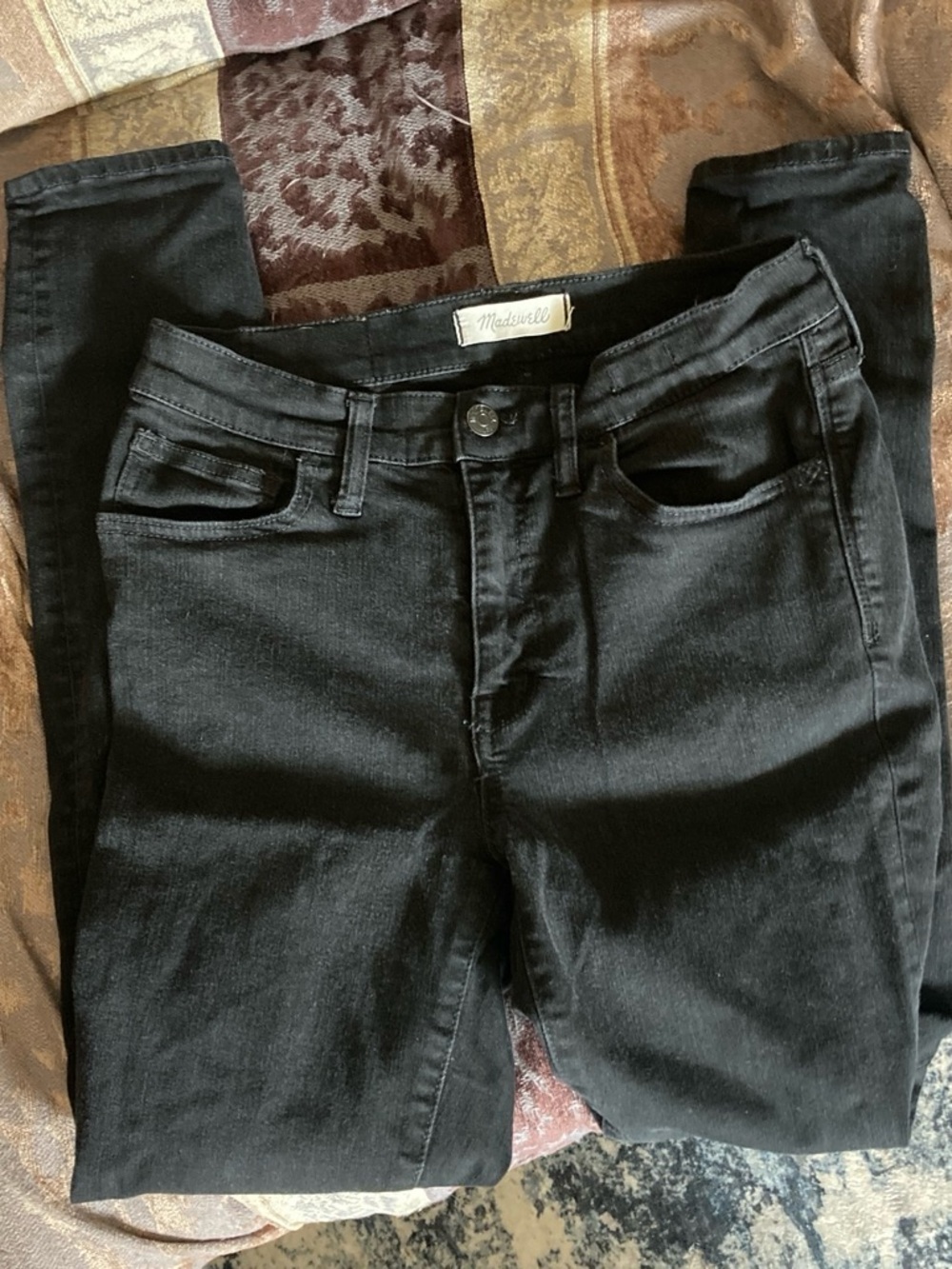 Madewell Black Skinny Jeans - Classic High Rise